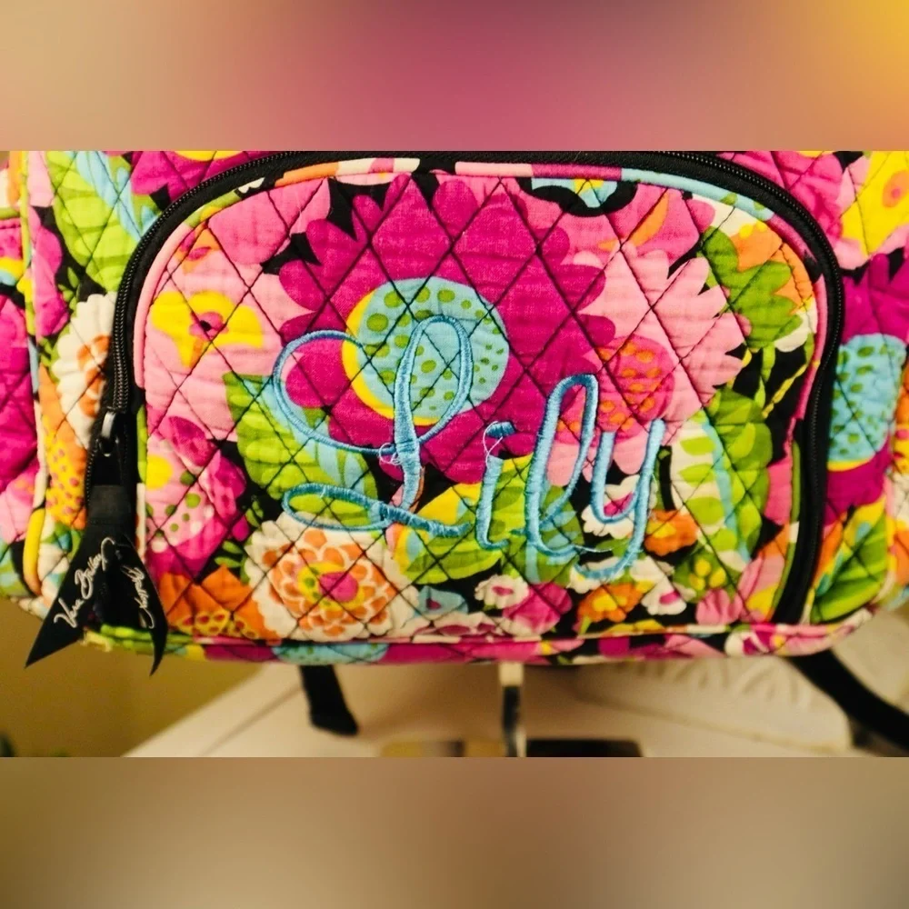 Vera Bradley Va Va Bloom double zip backpack